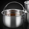 Bacon Grease Container with Strainer Stainless Steel Oil Storage with Lid And Handle High Temperature Oil Container Kitchen Grease Keeper