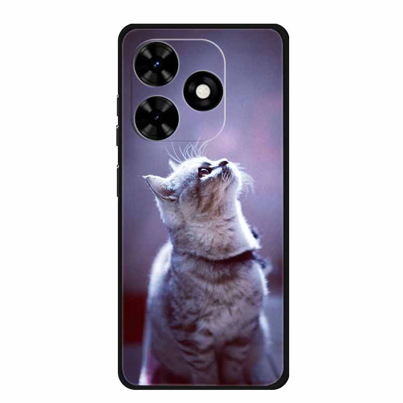 Case For Tecno Spark Go 2024 Animals Painted TPU Silicone Soft Phone Cover for Spark Go2024 BG6 Protector Wolf Shockproof Para
