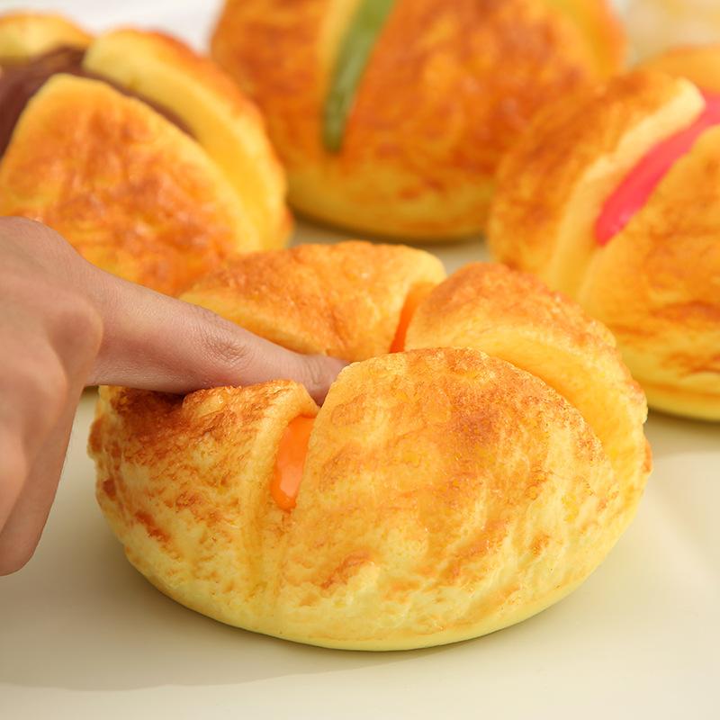 1Pcs Anti Stress Relief Toys Simulation Bread Toast Donuts Slow Rising Rebound Squeeze Toy For Kids Adults Desktop Decor