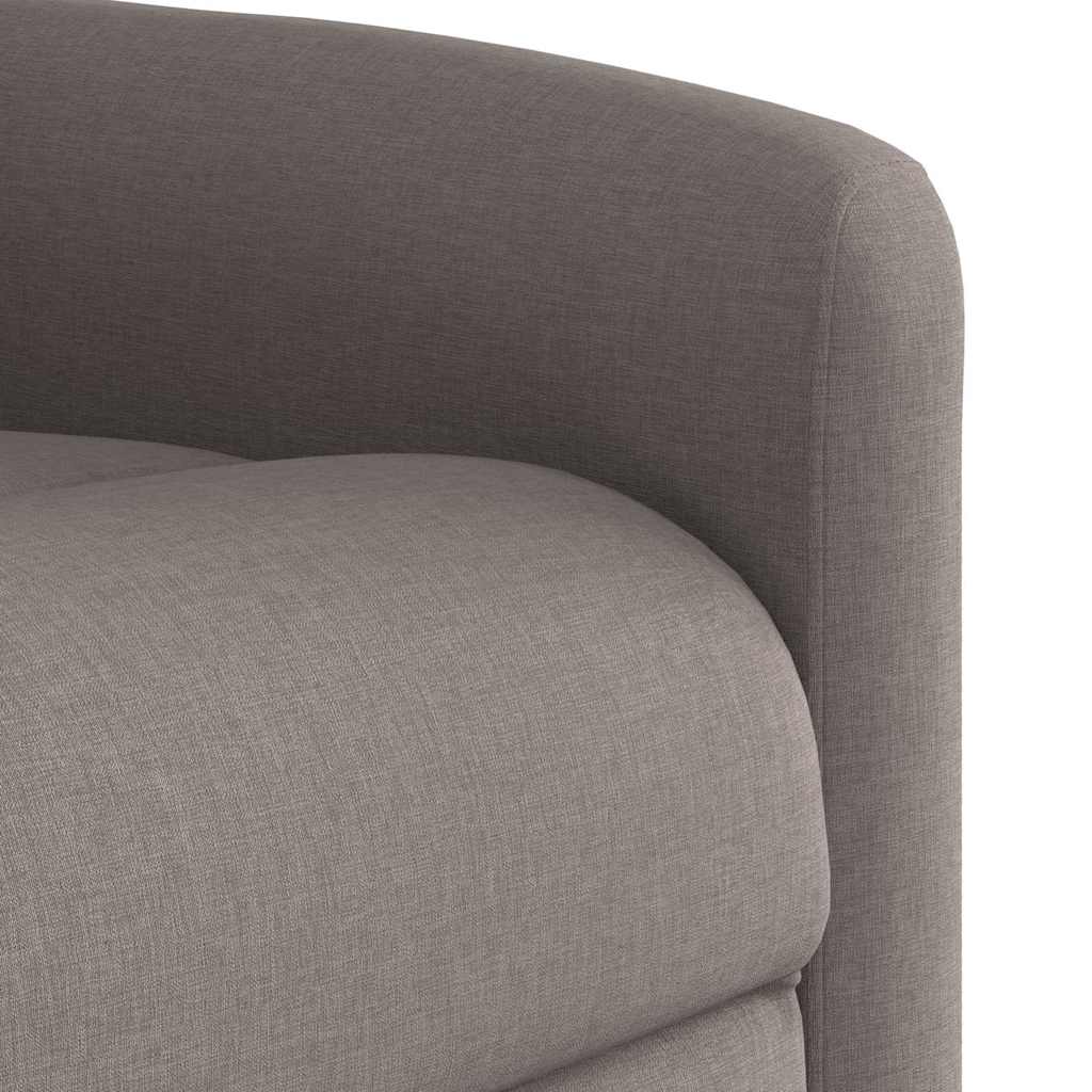 Electric Massage Chair Taupe Fabric
