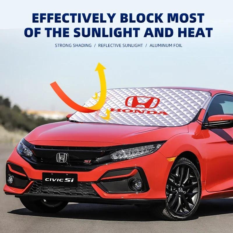 Car Front Windshield Cover Automobile Sunshade Cover for Honda CR-V STEPWGN Civic Accord City XR-V Envix ODYSSEY VEZEL Fit