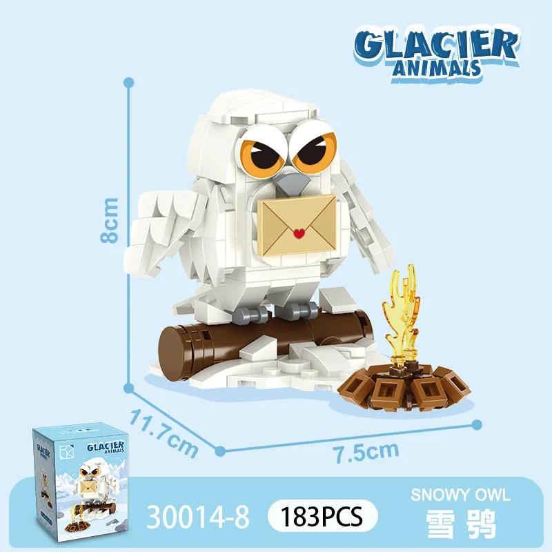 

Animal Penguins Dolphin Mini Building Block Polar Bears Wolf Fox Assembled 3D Model Kid Education Bricks Figure Toys For Gift no Box