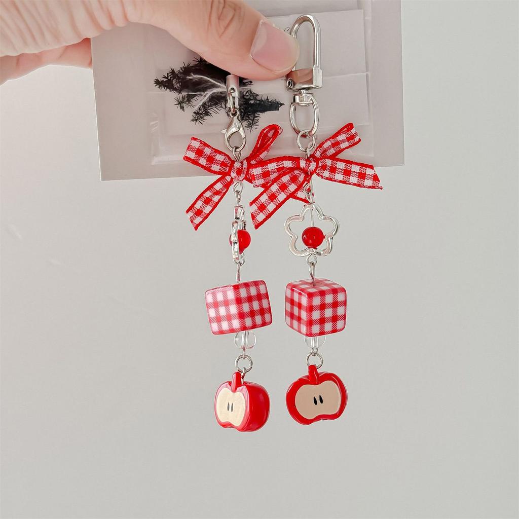 Playful Fruit Mobile Chain Portable Key Holder Stylish Backpack Embellishment Suitable for Daily Life and Travel Decors