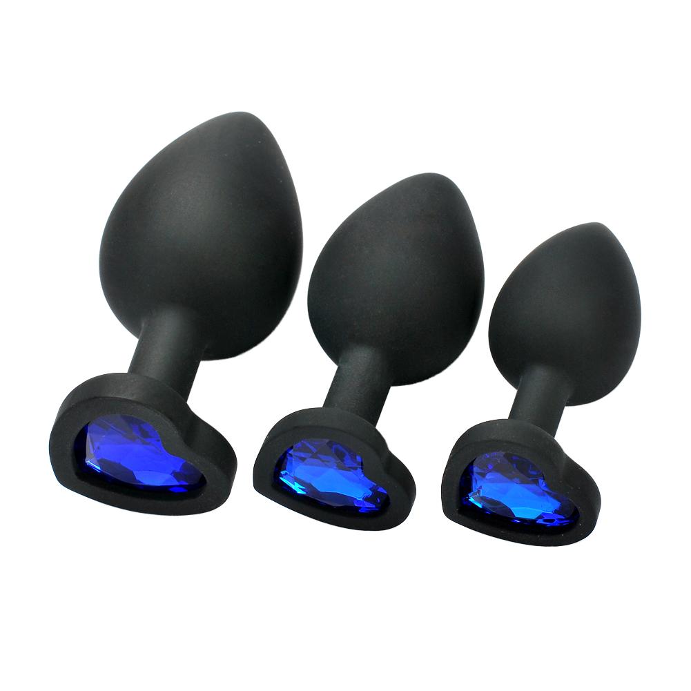 Small Pink Silicone Waterproof Butt Plug with Crystal Jewelry Safe Adult Anal Vibrator for Women Men Gay Real Touch Feeling