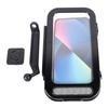 Motorcycle Phone Mount ABS Aluminum Adjustable Waterproof Anti Shake Bike Handlebar Phone Case for Outdoor Cycling