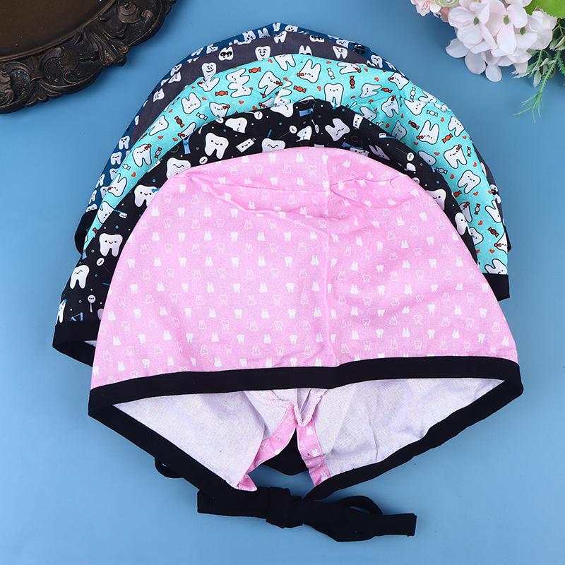 Cartoon Arzt OP-Saal Muster Bedruckte Schwesternhaube Laborhaube Tierklinik OP-Haube Unisex Zahnarzt OP-Haube