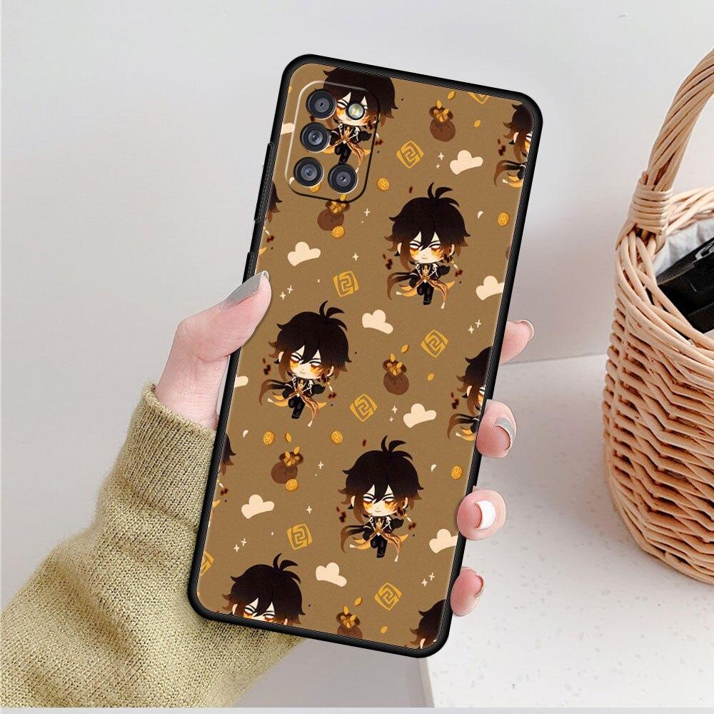 Shell Capa For Samsung Galaxy A12 A52 A51 A72 A02s A32 4G A71 A31 A41 A21s A13 A73 A23 A53 A33 A03s A22 Genshin Impact Case