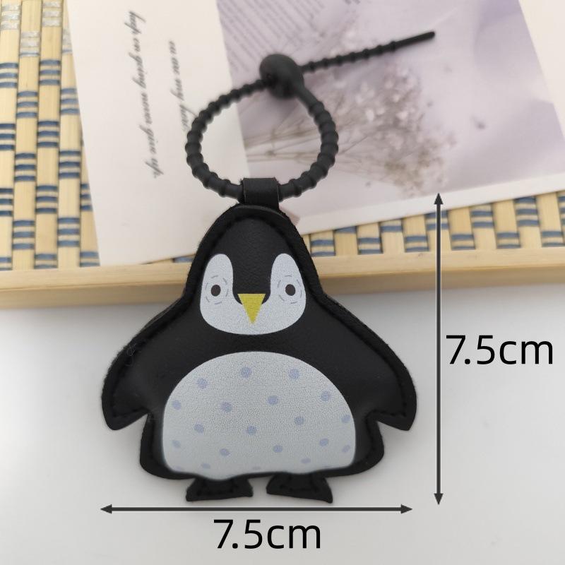 Креативный брелок-подвеска для ключей автомобиля Пингвин из ПУ - Уникальный Высокоценный Маленький Подарок