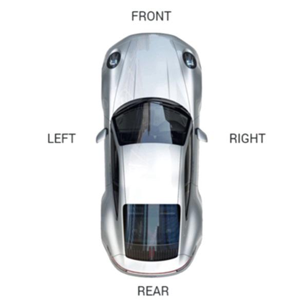 

Right Side Rear Bumper Trim Strip for Ben, Silver, ABS Material None