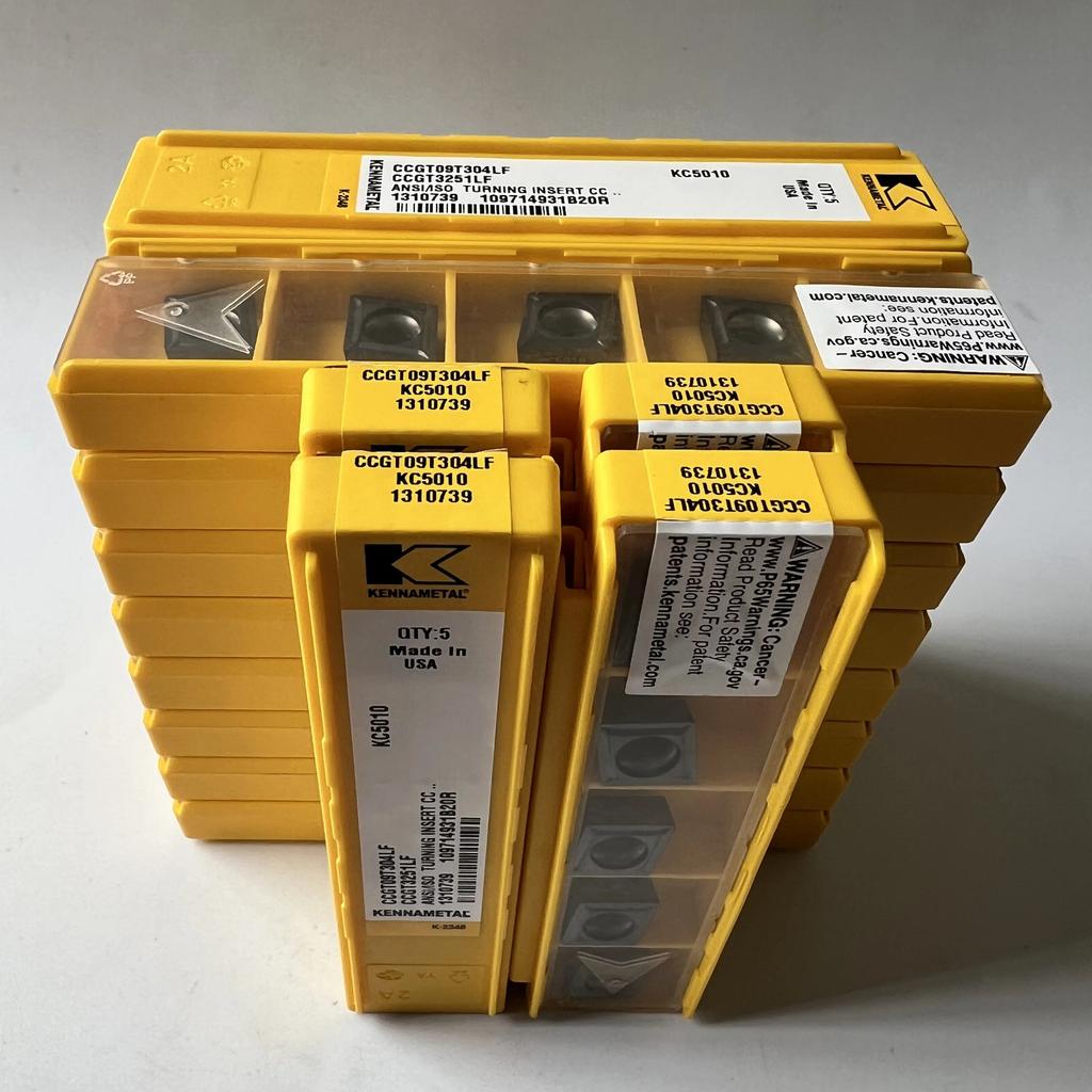 KENNAMETEL / CCGT09T304LF KC5010 / Original Carbide Blade 10 Pcs