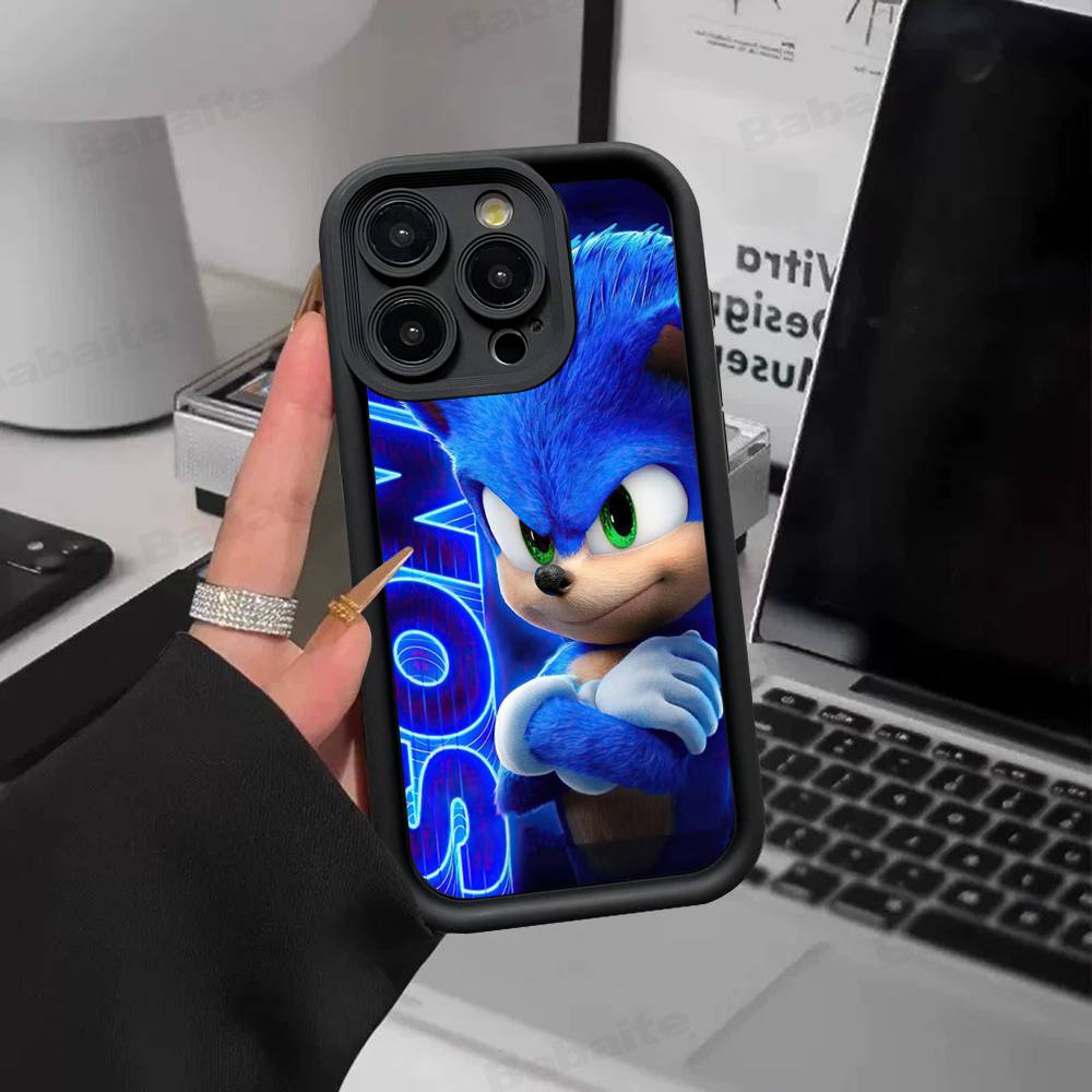 

Game S-Sonic Classic Movie For IPhone 17 Pro Max 16 15 14 13 12 11 Plus Black Soft Phone Cover iPhone 17 Air