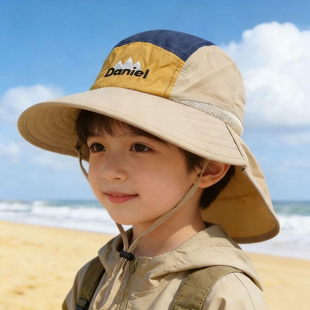 Wide Brim Outdoor Sports Hat Quick Dry Fishing Bucket Hat New Jungle Hiking Cap for Boys Girls