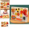 Wooden Music Box Fingertip Gyro Safety Buckle Game Board Children Puzzle Toy For Skill Development
