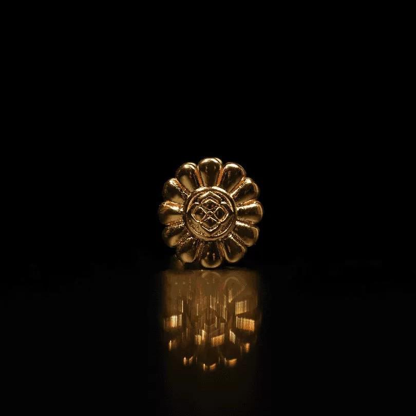 Tibetan Sun Śītalī Gold-Plated Clasp Bracelet Strand DIY Jewelry Set