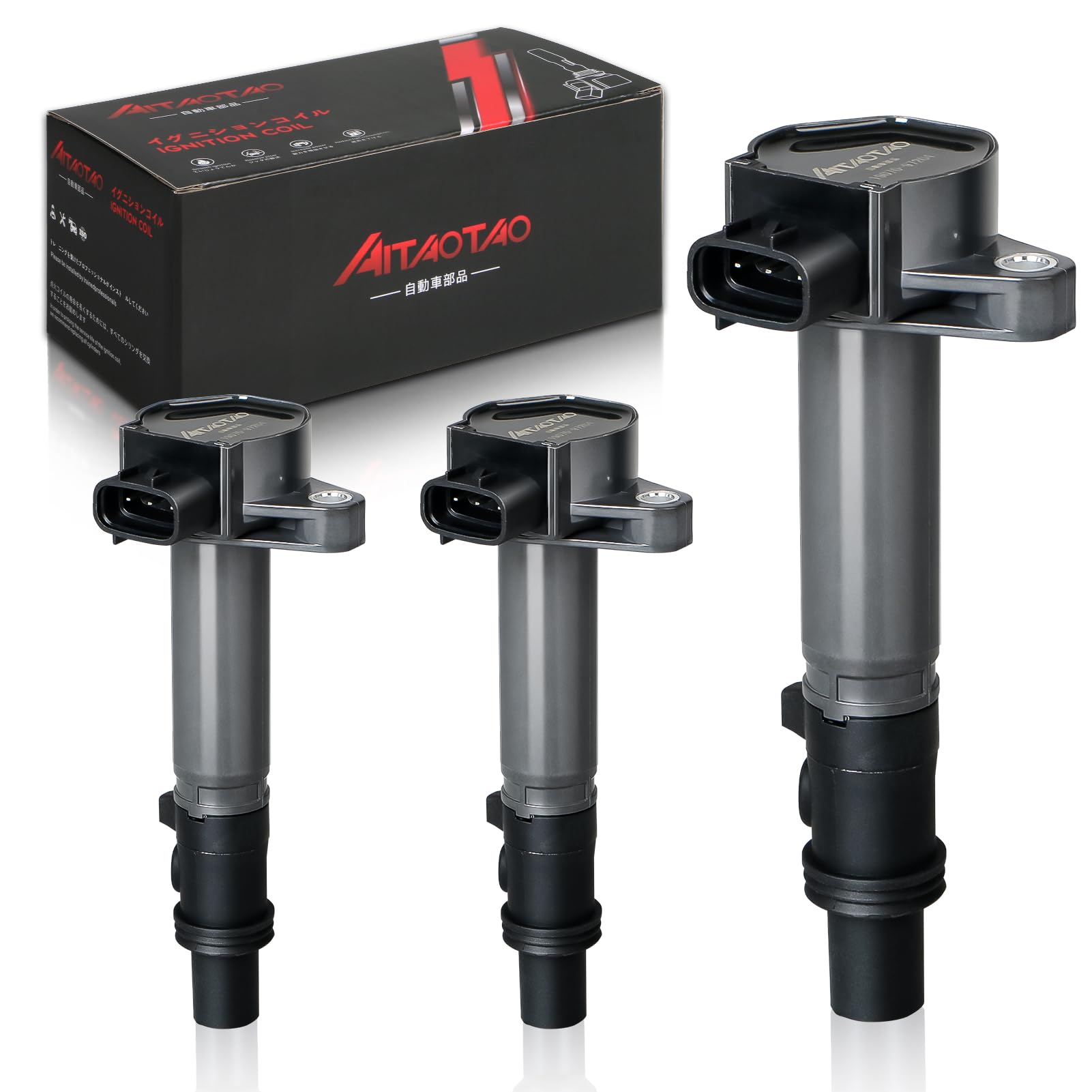 

AITAOTAO Car Ignition Coil Set of 3 for Daihatsu Hijet Engine Compatible (19070-97501, 19070-97204) S200C, S200P, S200V, S200W, S210C, S210P, S210V,