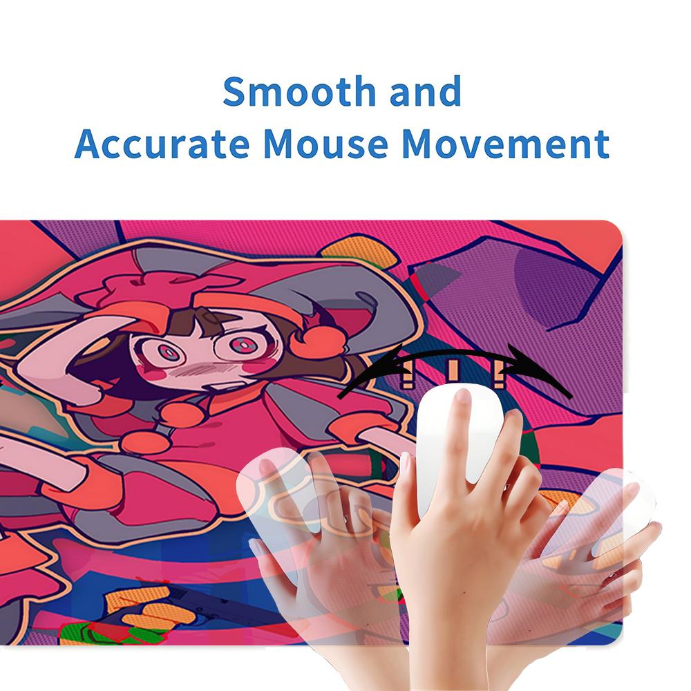 Colorful Chaos Action Large Gaming Mouse Pad Nonslip Rubber Base Waterproof Desk Mat For Office Pc Laptop