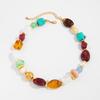 1pc Fashion Vintage Bohemian Exaggerated Resin Beaded Choker Necklace, Vintage Necklace, Suitable for Women