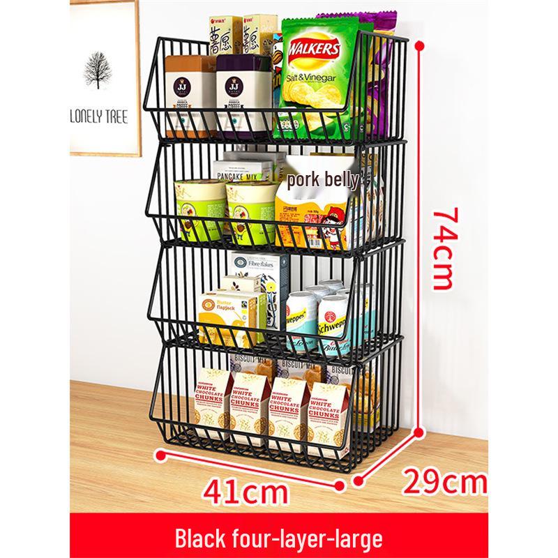 Multilayer Snack & Drink Storage Rack for Kitchen & Dining Table, Living Room & Tabletop Fruit Organizer