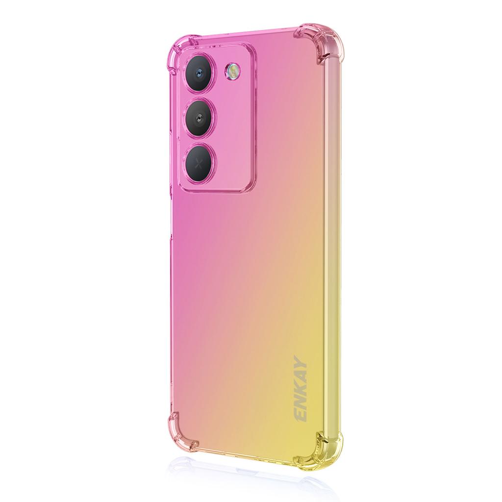 Für Realme V60 Pro 5G/Realme 14x (Indien) 5G TPU Hülle ENKAY Verdickte Vier-Ecken Fallschutz Handy Rückseite