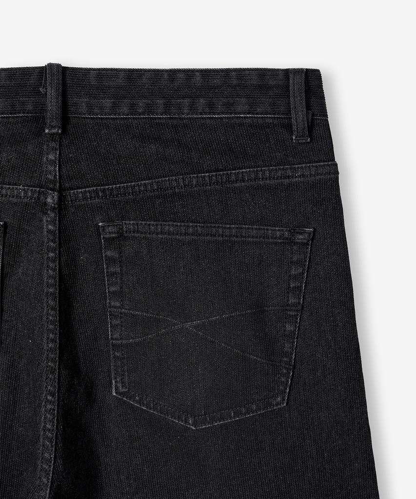 BELIER Mid-Wide Denim Pants - Dust Black