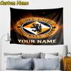 Custom Name Dundee United Crest Design Tapestry Accessories for Bedroom,Livingroom, dormitory Room Wall Hanging Decor, Fan Birthday Gifts