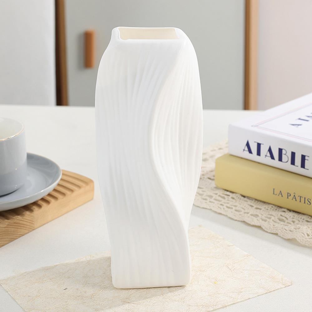 Modern Style Vase Plastic Flower Vase Nordic Living Room Decor Craft Flower Bottle Floral Arrangement Display Vase Pots Ornament