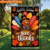 Thanksgiving Holiday Design Single Sided Polyester , Garden Flag - Single-Sided, Polyester, Outdoor Yard Decor