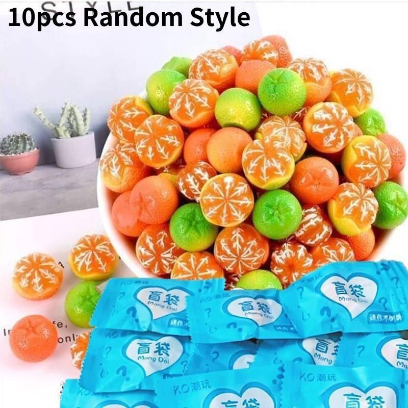 

Фруктовая сумка Слепая Креативная Модель из смолы Детская игрушка Настольные куклы Украшение