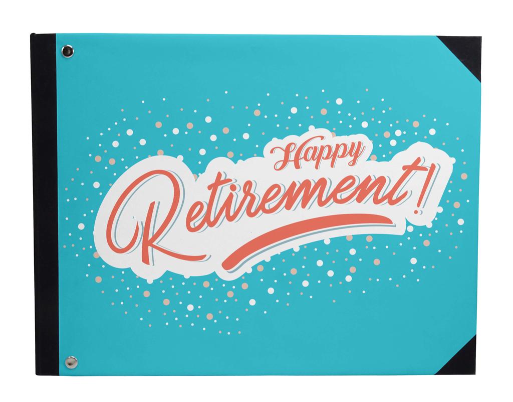 Darling Souvenir Black Blur Light Printed Hardbound Cover Personalized Guestbook For Retirement Party Guest Sign In-9 x 12