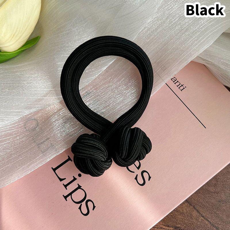 High Ponytail Hair Band Elastic Rubber Chinese Knot Hair Rope Scrunchies Hair Tie Simple Knotted Head Rope For Women Decor Gift