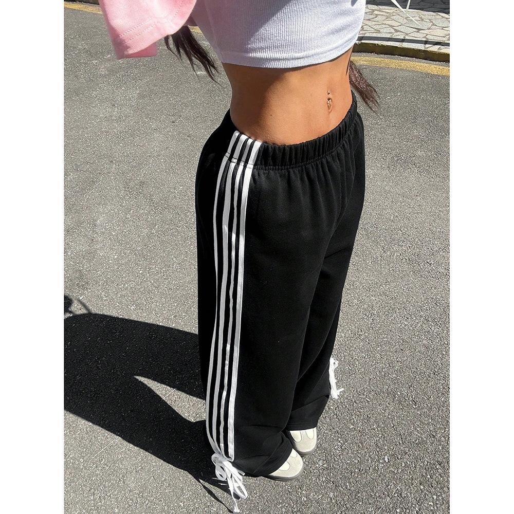New Arrival Summer Relaxed Pants for Women Loose Straight Wide-leg Retro Trousers