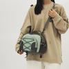 Trendy Street Style Gray Nylon Backpack For Women Casual Single Shoulder Bag