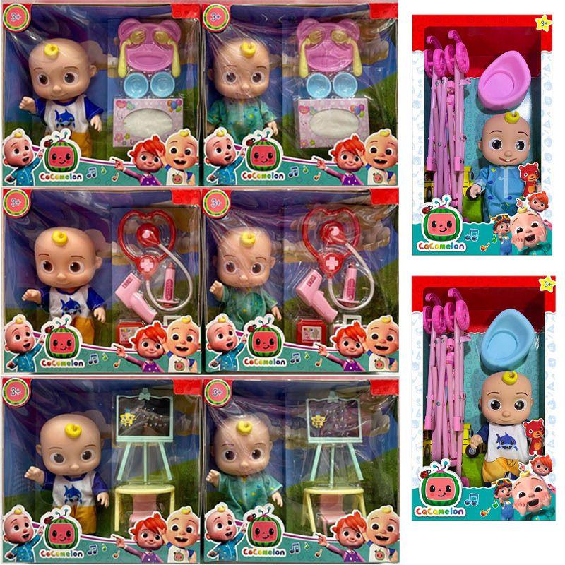 Adorabilă Păpușă de Pluș Cocomelon Baby Jj cu Cutie Muzicală pentru Joacă Interactivă Distractivă