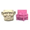 Unique Silicone Flowerpot Molds Strange Face Shaped DIY Clay Moulds Craft Moulds for DIY Succulent Planters Flowerpot