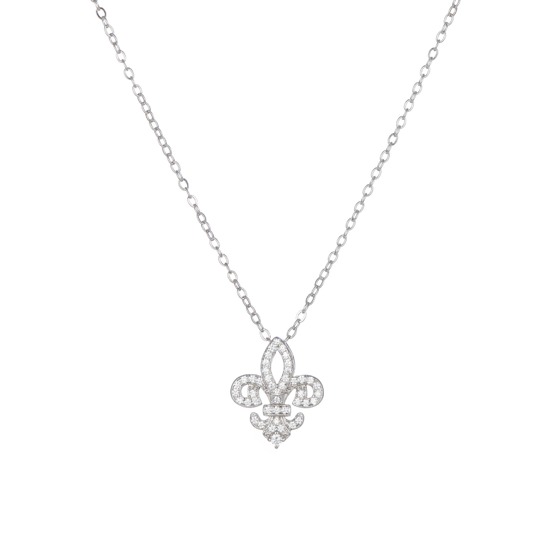 

S925 Sterling Silver Phoenix Tail Flower Pendant Necklace with Zirconia for Women - Elegant, Exquisite, and Super Shiny Clavicle Chain. 925 Sterling Silver