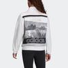 Adidas All Over Print Logo Sports Jacket Women Jackets White FS8983