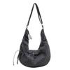 Korean Plaid Canvas Underarm Bag - Large Capacity Crossbody for Women, 2025 Style