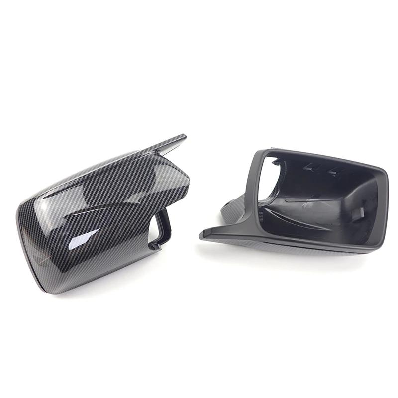 For BMW X3 E83 2003-2010 Carbon Fiber Pattern M Look Rearview Mirror Cap Wing Side Mirror Cover Replacement Accessory