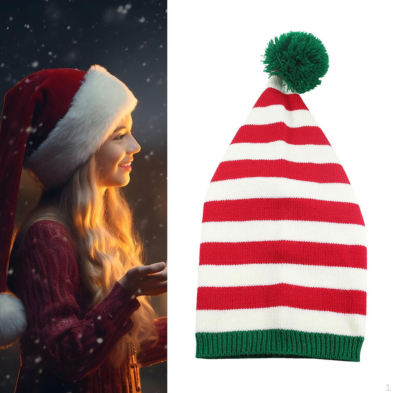 

Рождественская шапка, вязаная, головной убор, зимняя вязаная крючком шапка для вечеринок