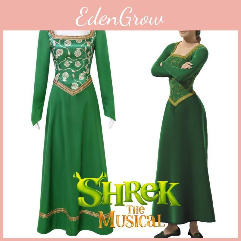Shrek Princess Fiona Costume For Halloween Cosplay