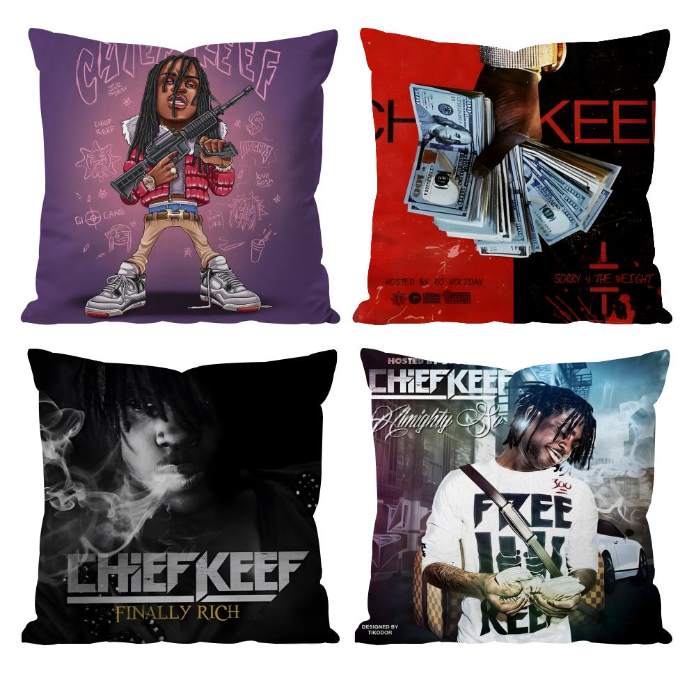 Album cover C-Chief KeefS Cushion Cover Pattern Printed Pillowcase for Living Room Sofa Cushion Cover & Bedroom Decor