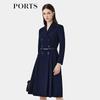 Women's Double-Breasted Belted Blazer Dress