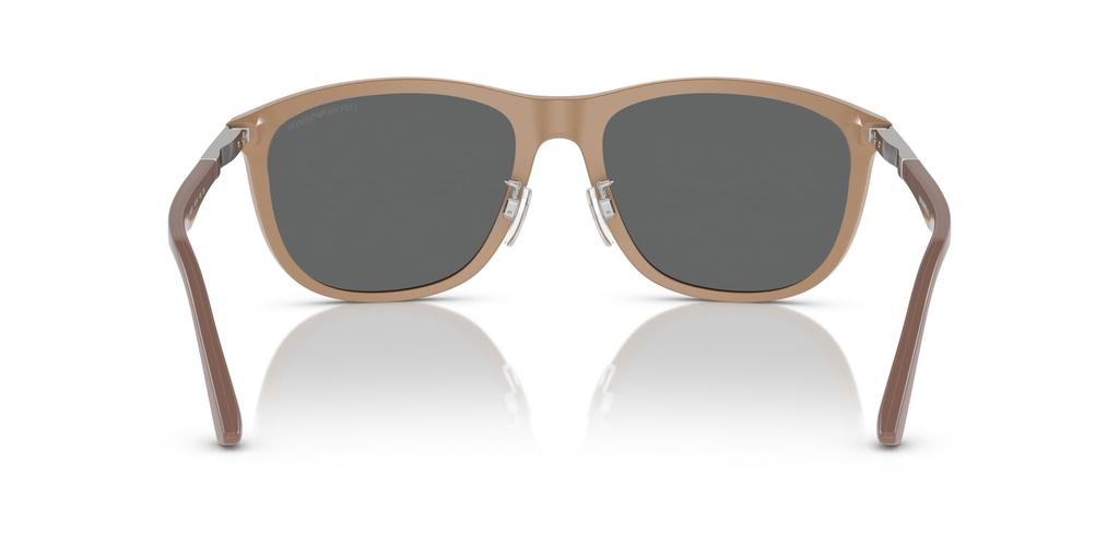 Emporio Armani EA4201F Men's Sunglasses, Shiny Dark Beige, Size 58