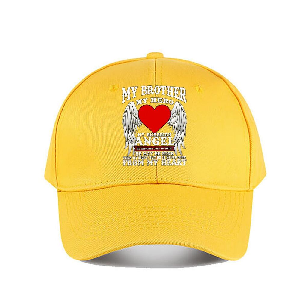 Brother Hero Guardian Angel Memorial Baseball Cap Fashion Unisex Sunhat Womens Outdoor Sports