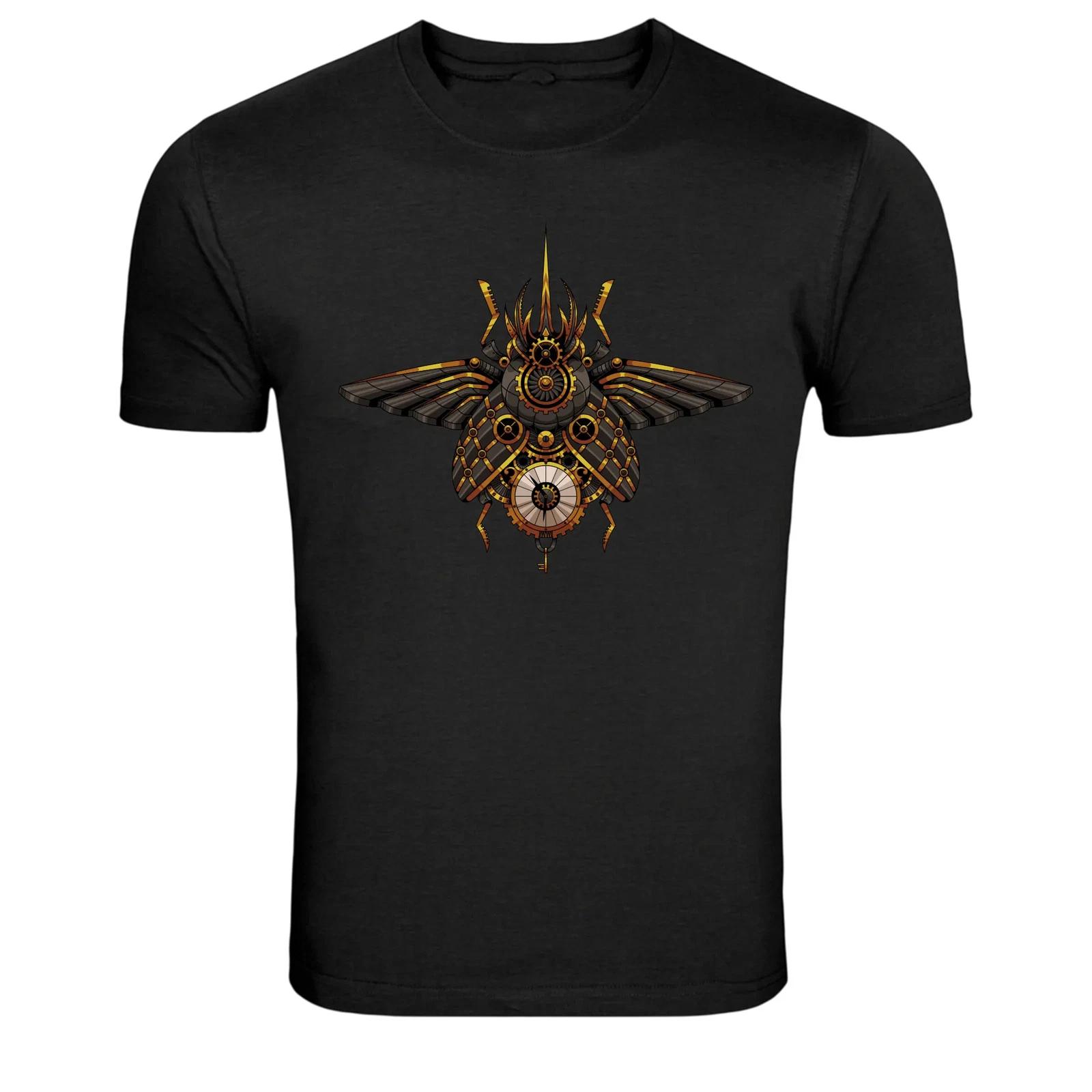 Steampunk Owl Clockwork Wings Graphic T-Shirt 2XL