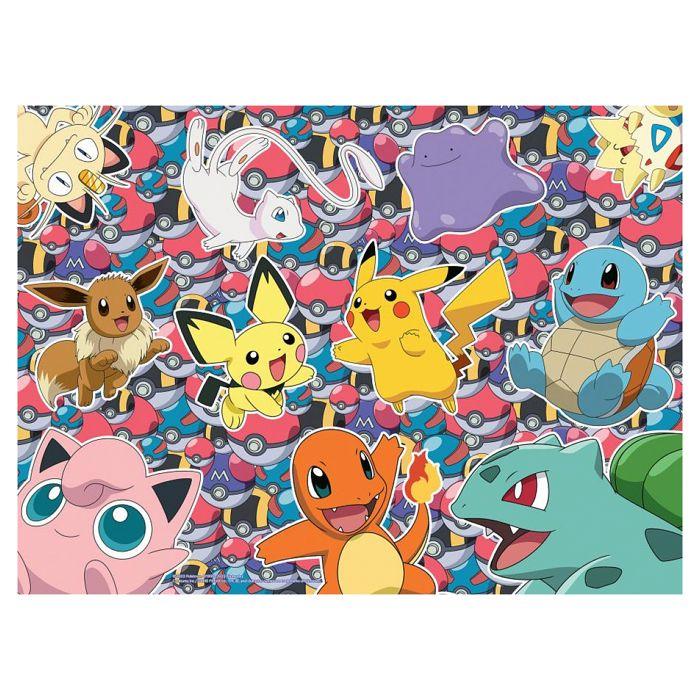 Puzzle 100 pièces xxl : pokémon : prêt pour la bataille !