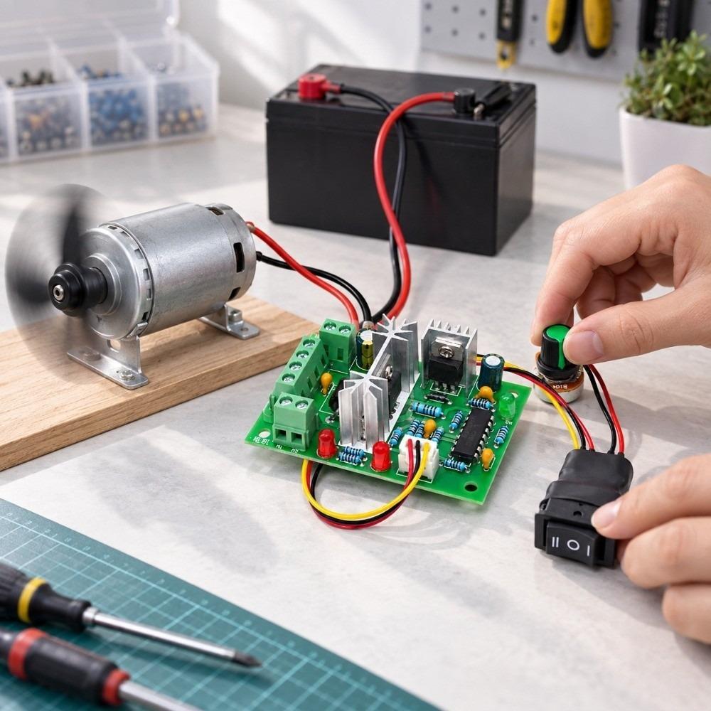 150W PWM Controller Module Positive Inversion Switch DC Motor Controller Power Tools Control