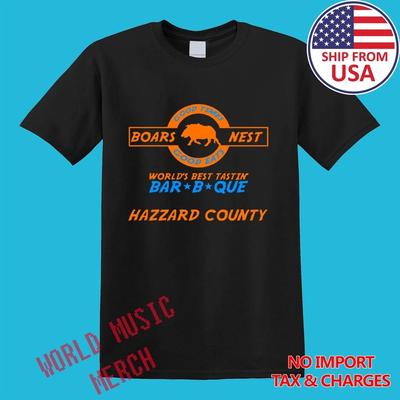 The Dukes Of Hazzard Boars Nest Bar B Que Men's Black Size S-5XL