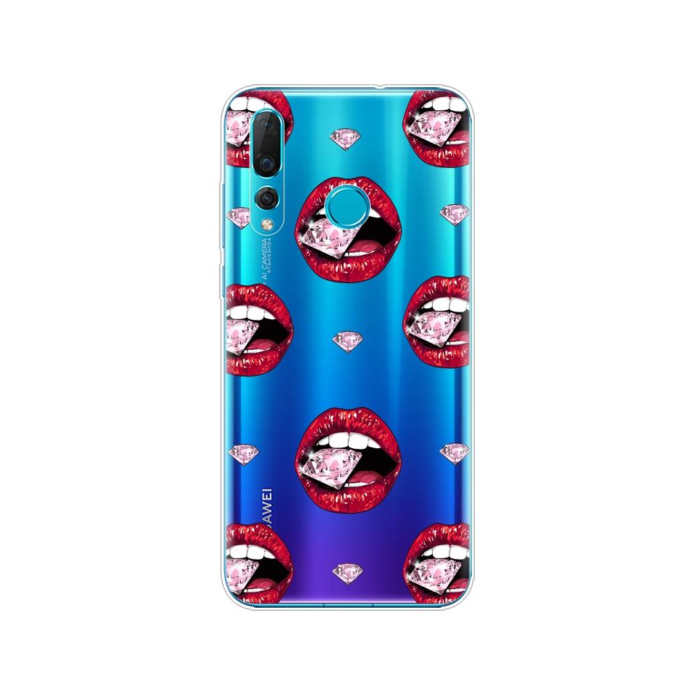 Mobile Silicon Phone Bag Case For Huawei Nova 4 4e Case Soft TPU Back Phone Cover For Nova4 nova4E Cover Protective Back Cover