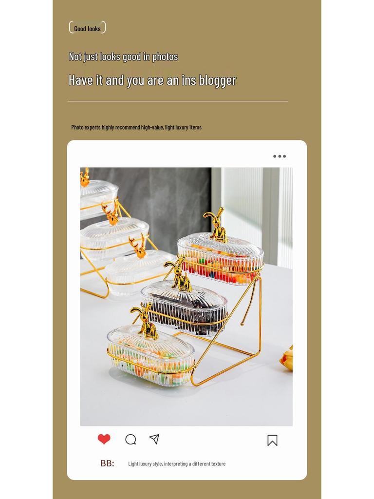 Farfurie de Servire Divizată pentru Fructe și Gustări Stil Nou pentru Living